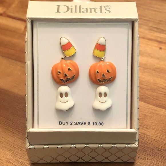 Dillard’s | 🎃 Halloween Enamel Earrings - Set of 3 🎃 - Picture 1 of 1